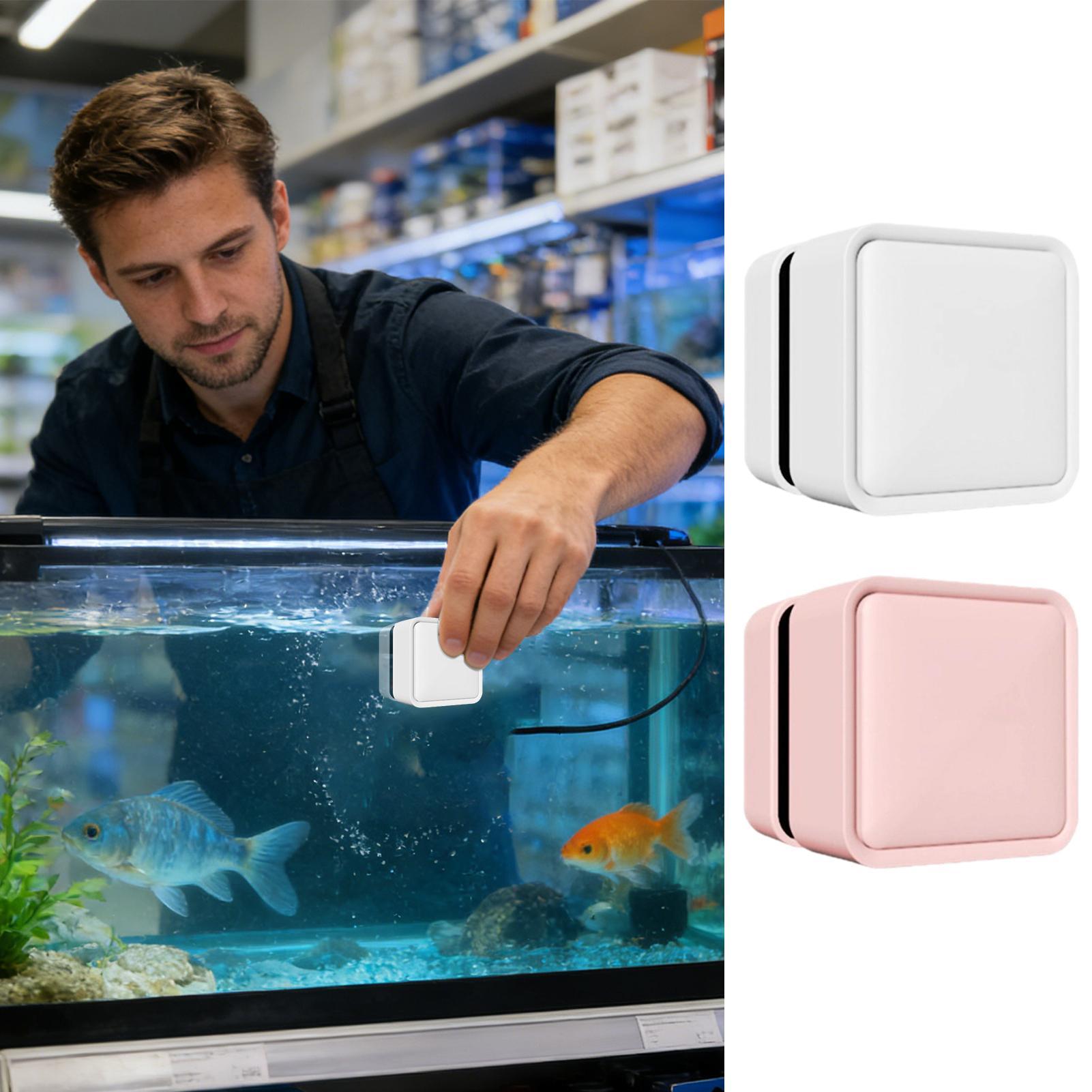 Algae Scraper Blade - Pulitore Magnetico per Acquario, Raschietto Bifacciale