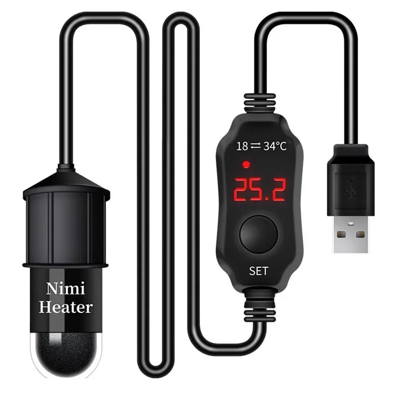 Aquarium Fish Uk - Riscaldatore Universale Mini per Acquario, Termostato
