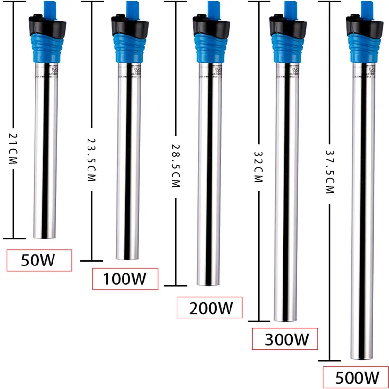 Aquarium Fish Uk - 50W/100W/200W/300W/500W Sommergibile Acquario Riscaldatore Serbatoio di
