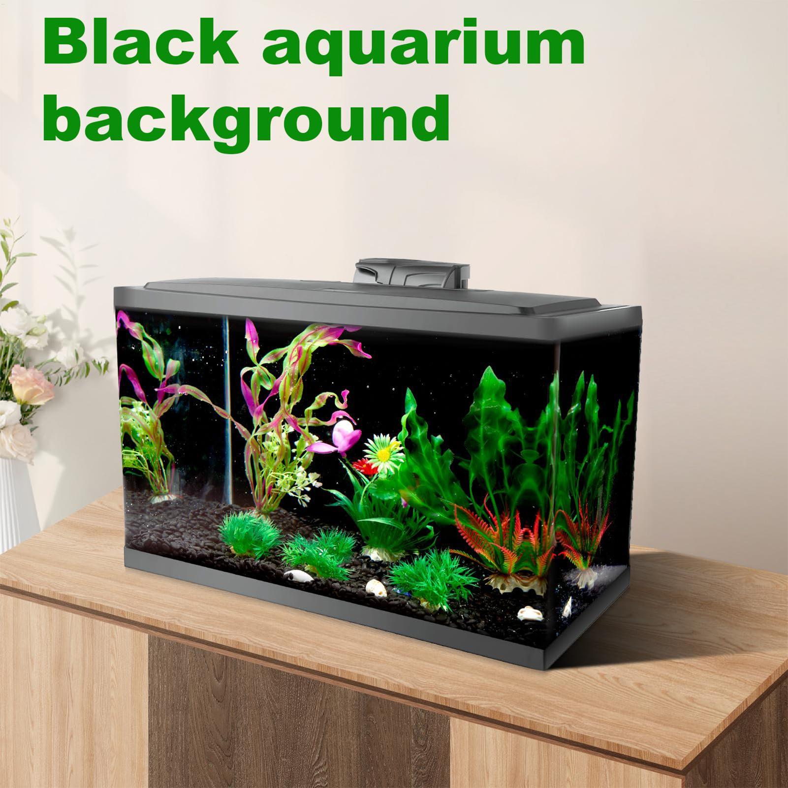 Aquarium Fish Elevator - Sfondo per Acquario Statico Adesivo Nero,