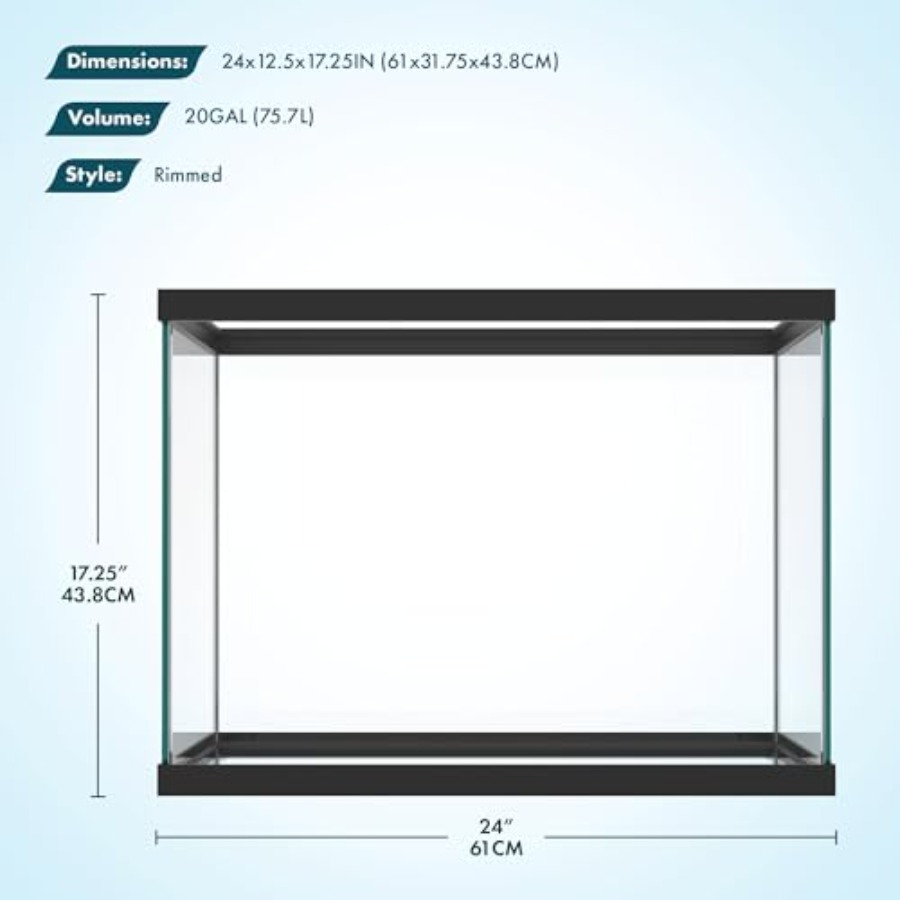 Acquario in vetro da 20 gallon - Aquarium Xxl recensione e prezzo